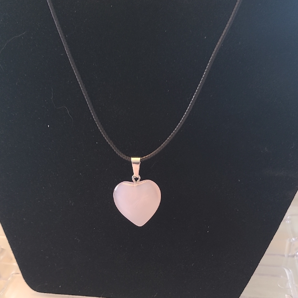 3/$10 Charming Pink Heart Pendant Necklace